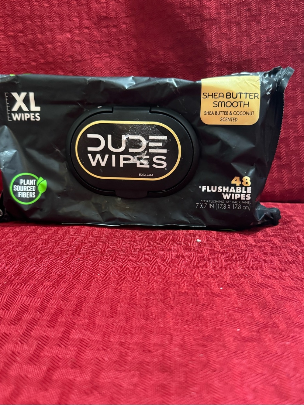 Shea Butter Smooth Flushable Wipes - Black
